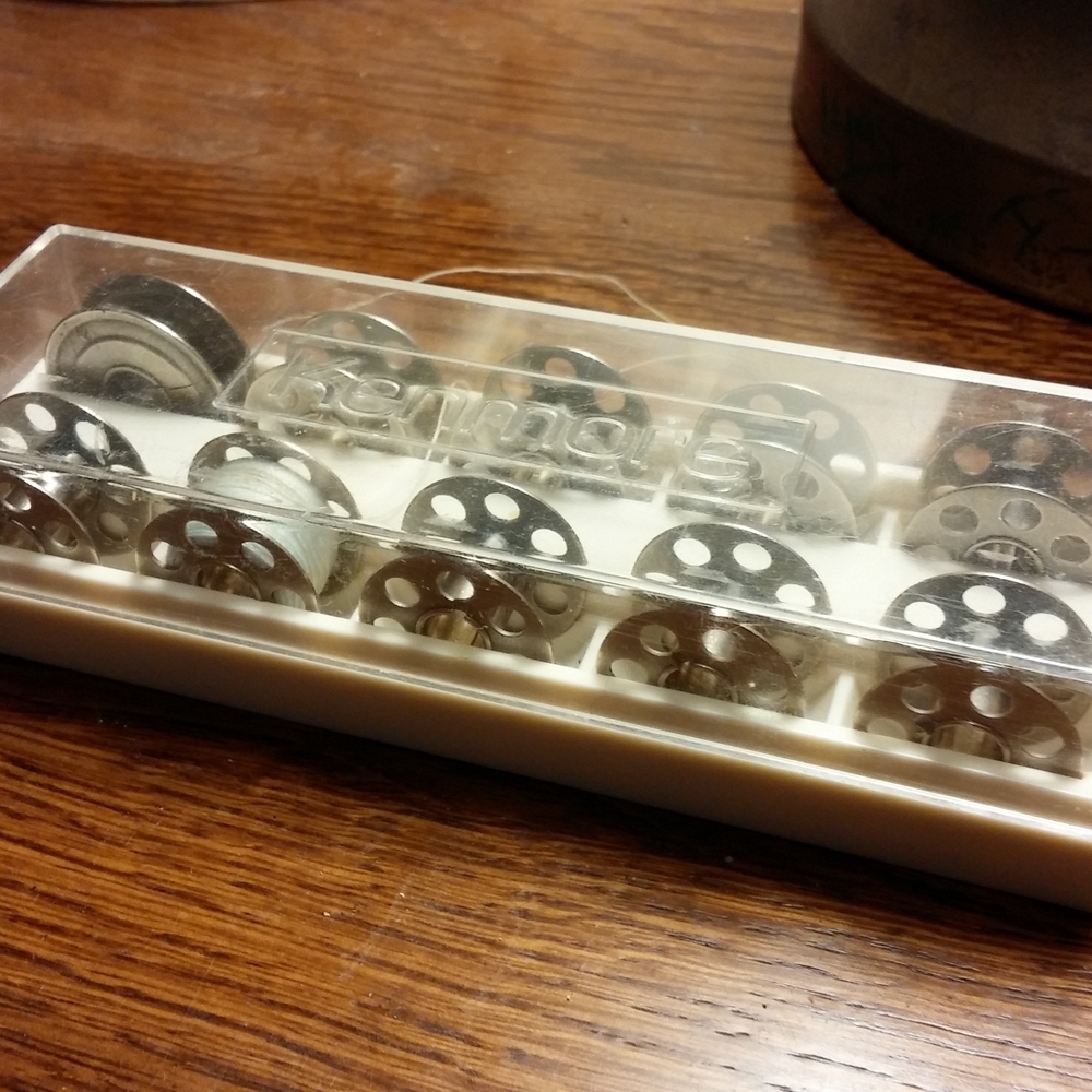 Vintage Kenmore Silver Bobbin Set Of 10 for Sewing and Crafts